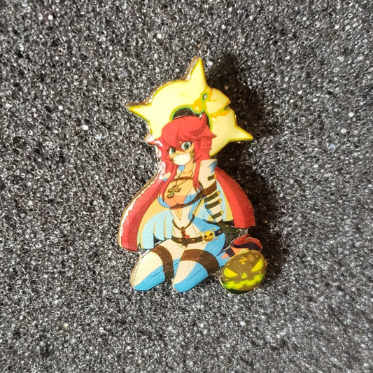 Guilty Gear Strive Jack-O Valentine Resin Pin – 1.5-Inch Handmade Anime Lapel Pin for Hats, Jackets & Bags | Lightweight Collectible Gift