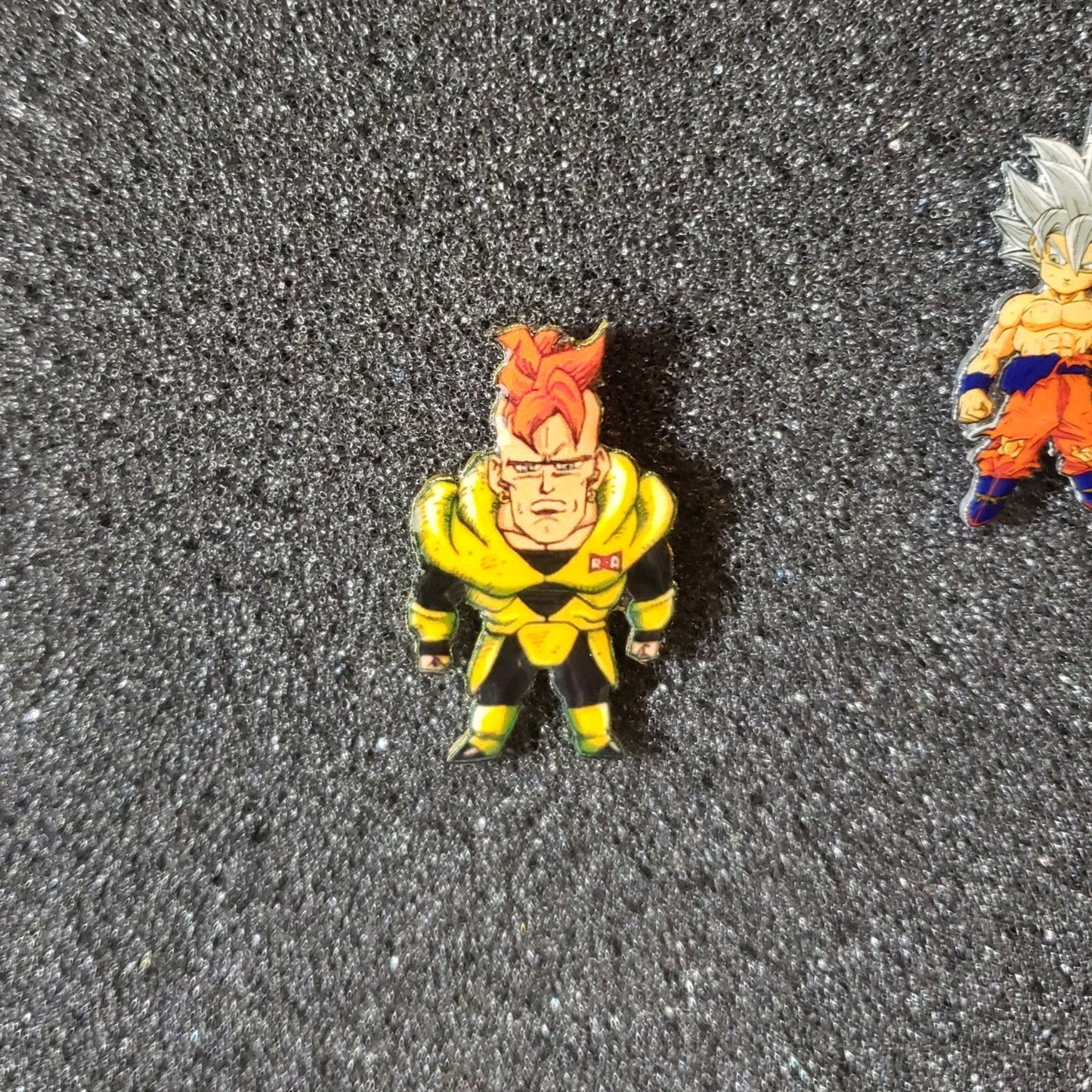 Dragon Ball Z Android 16 Pin – 1.5-Inch Collectible Anime Lapel Pin for Hats, Jackets & Bags | Handmade DBZ Accessory